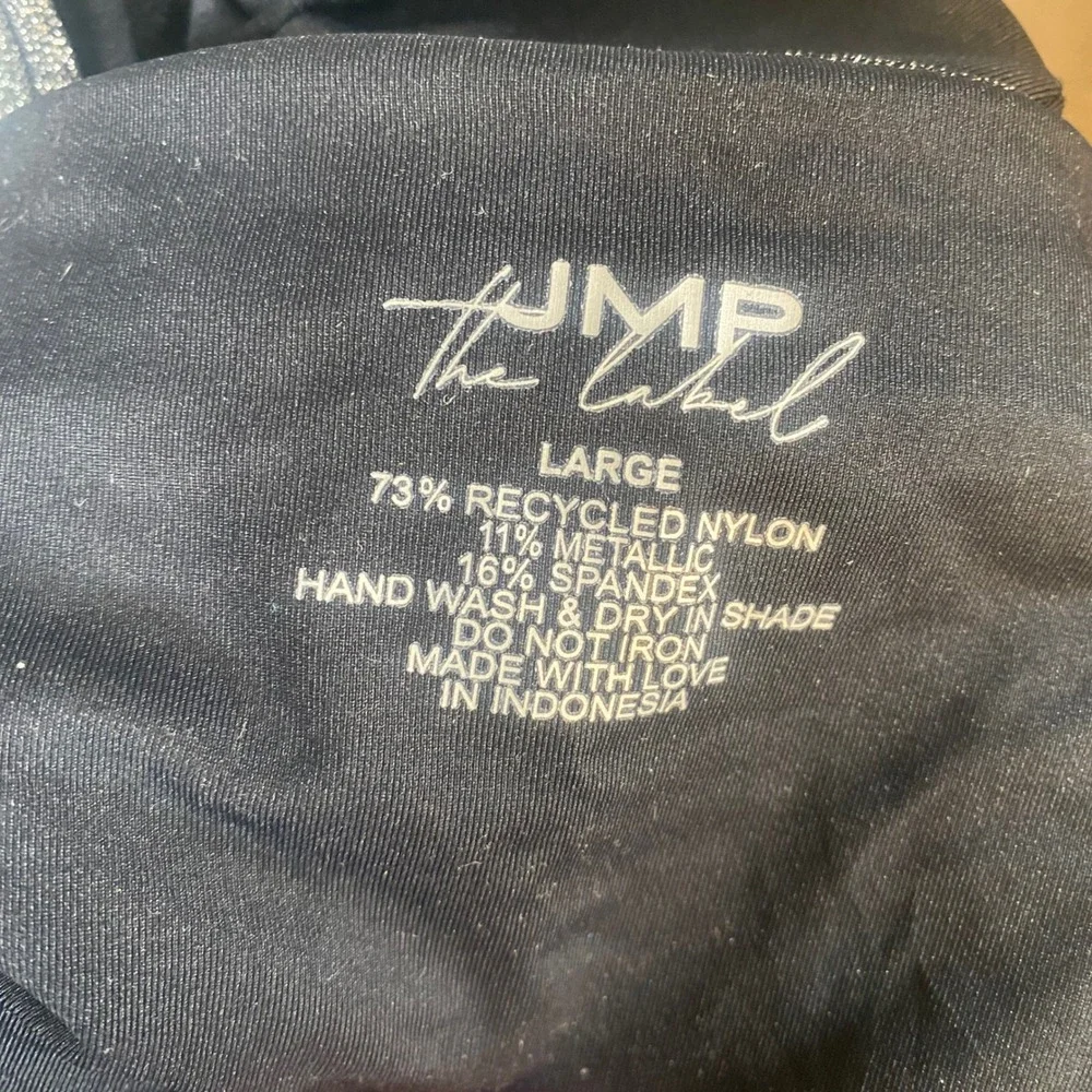 JMP The Label Bandeau Bikini Top Womens Large Metallic Cutout‎ Festival Beach